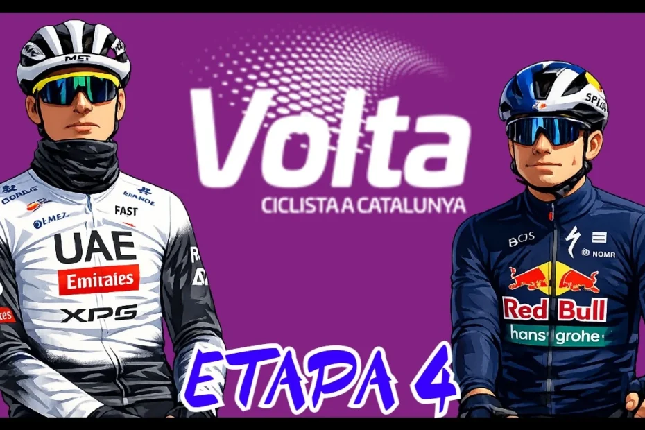 Resumen de la cuarta etapa de la Volta Catalunya 2025, con un nuevo final en alto con la ascensión a Monserrat para continuar con la batalla.