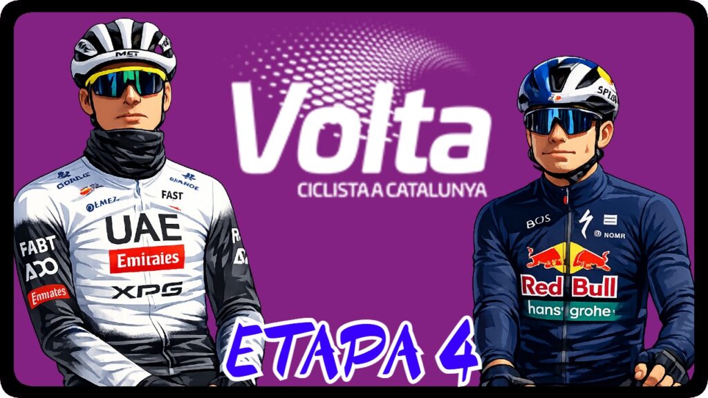Resumen de la cuarta etapa de la Volta Catalunya 2025, con un nuevo final en alto con la ascensión a Monserrat para continuar con la batalla.