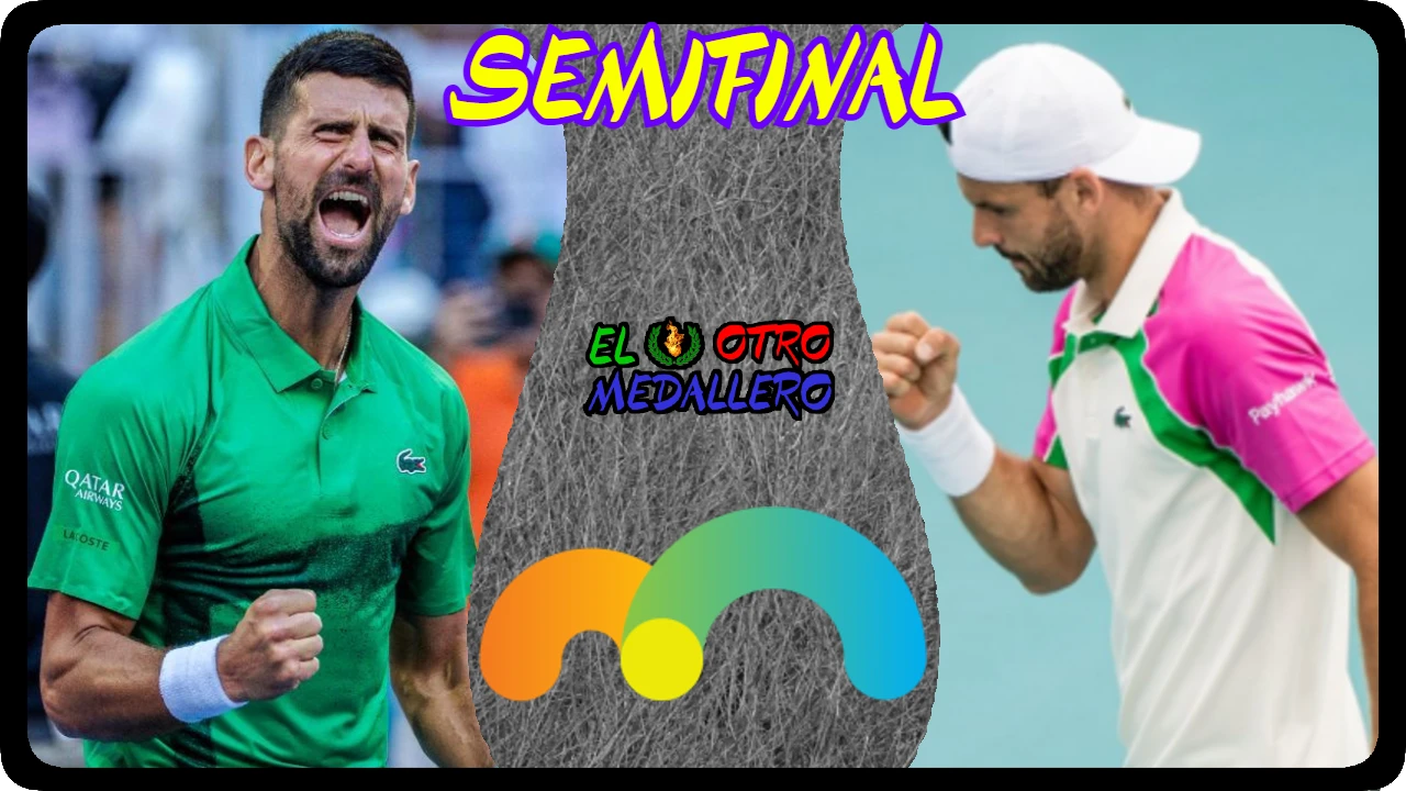 Resumen del partidazo de semifinales de este Master 1000 de Miami 2025, con Novak Djokovic y Grigor Dimitrov buscando la gran final.