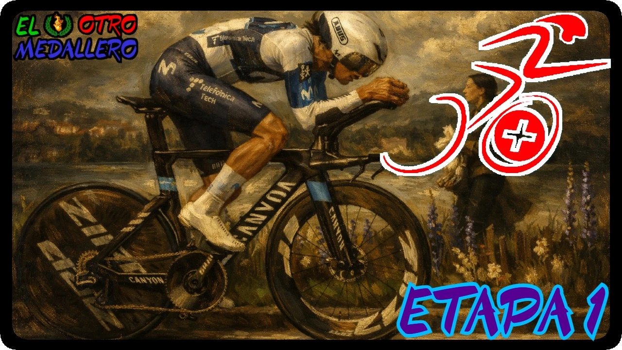 Resumen de la primera etapa del Tour de Romandía de 2025, con una etapa muy pestosa y proclive para las escapadas y que se desate la batalla.