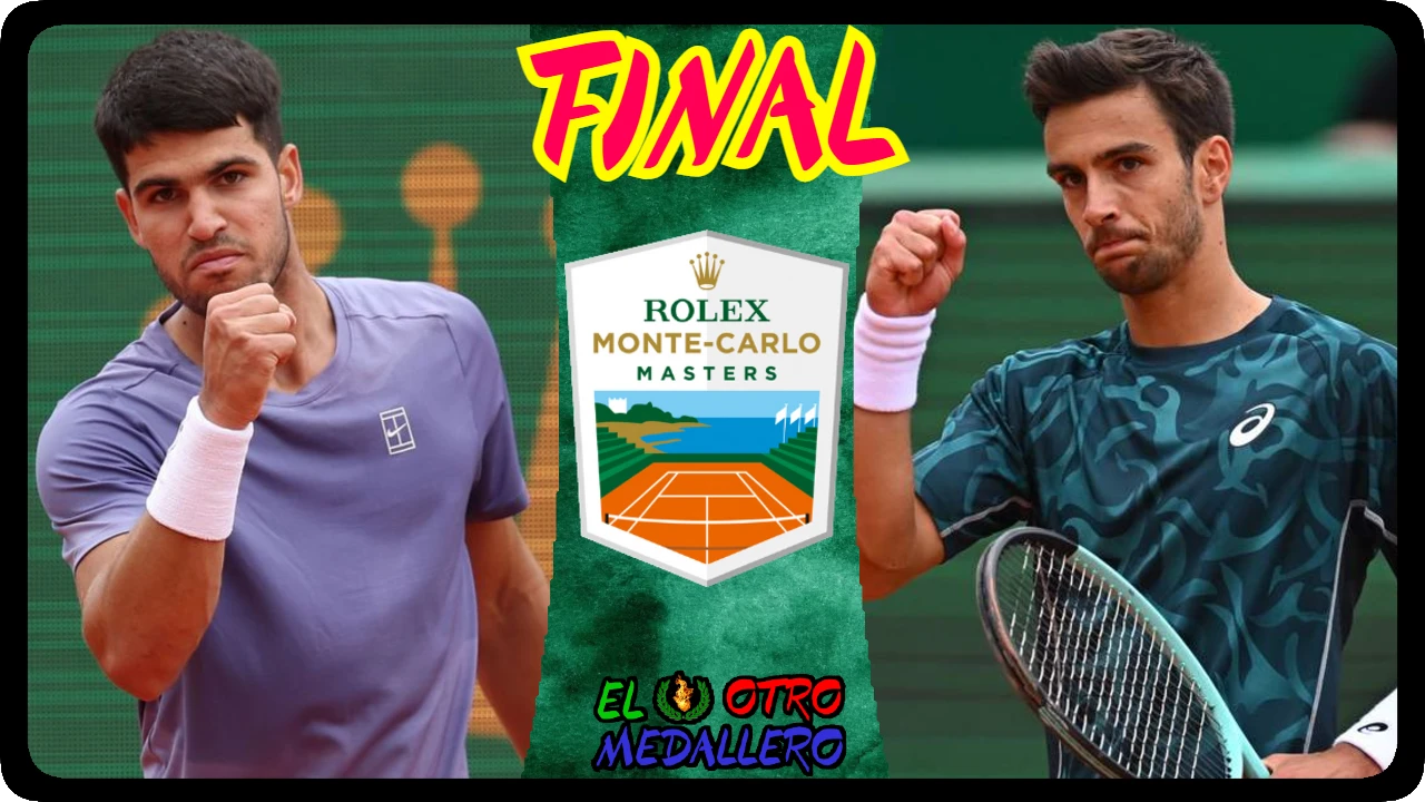 Resumen de la GRAN FINAL del Master 1000 de Montecarlo 2025, con Carlos Alcaraz y Lorenzo Musetti buscando el título.