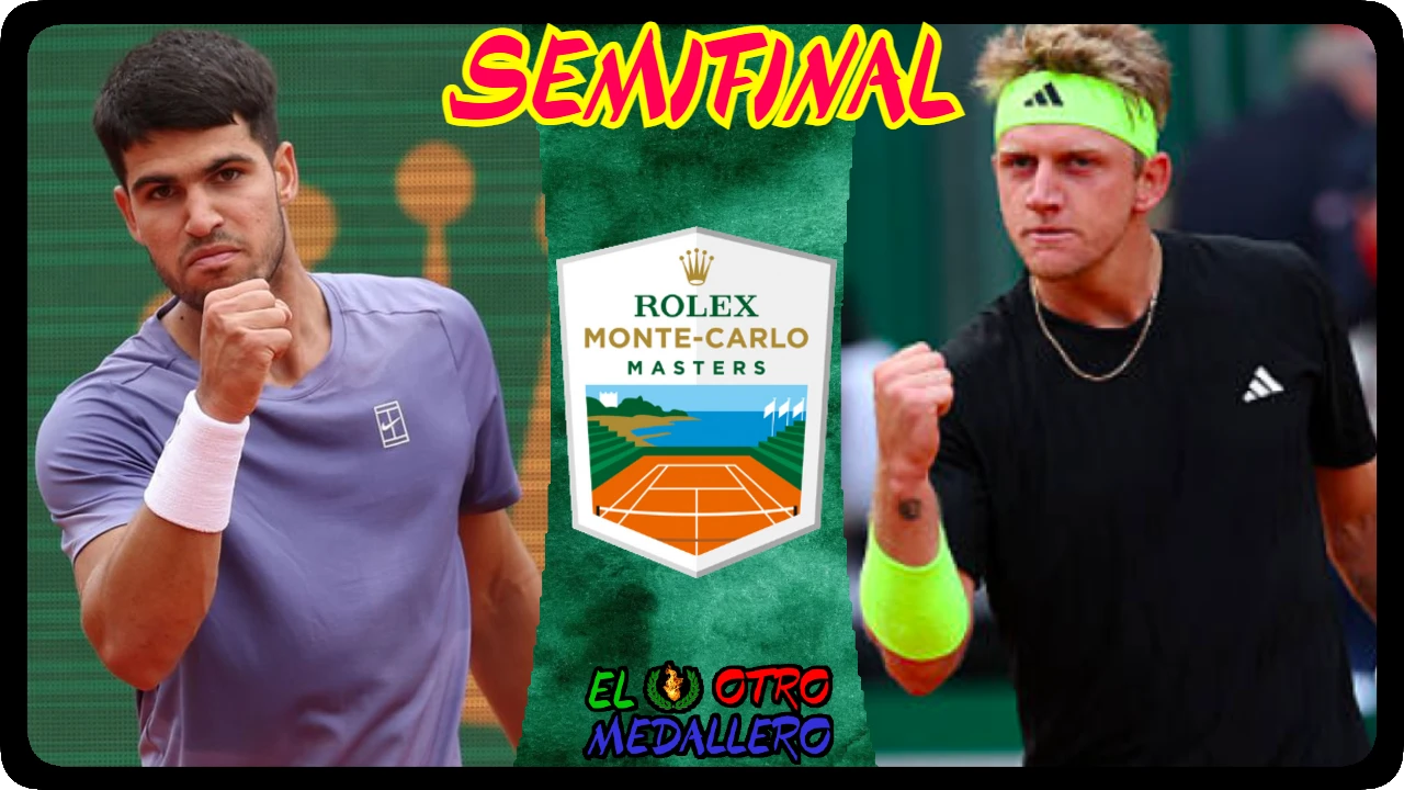 Resumen de las semifinales en el Master 1000 de Montecarlo 2025, con Carlos Alcaraz y Alejandro Davidovich buscando la Gran Final en este derbi hispano.