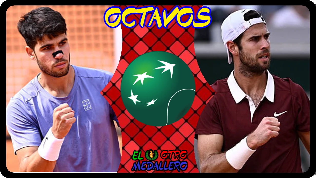 Resumen del partido de octavos de final Carlos Alcaraz del master 1000 de Roma, contra Karen Khachanov para entrar a las fases decisivas.