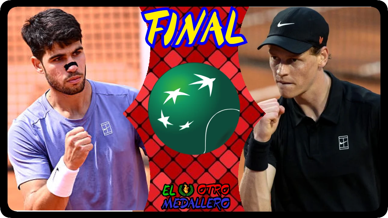 Resumen del partido de la GRAN FINAL del master 1000 de Roma, con Carlos Alcaraz y Jannik Sinner en el mejor partido del mundo hoy por hoy.