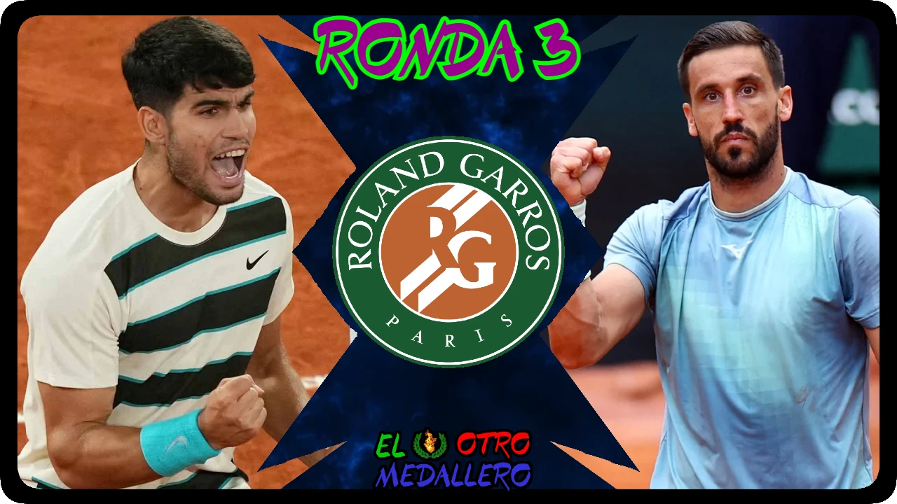 Resumen del tercer partido de Carlos Alcaraz en Roland Garros de 2025, contra Damir Dzumhur para continuar avanzando con paso firme.