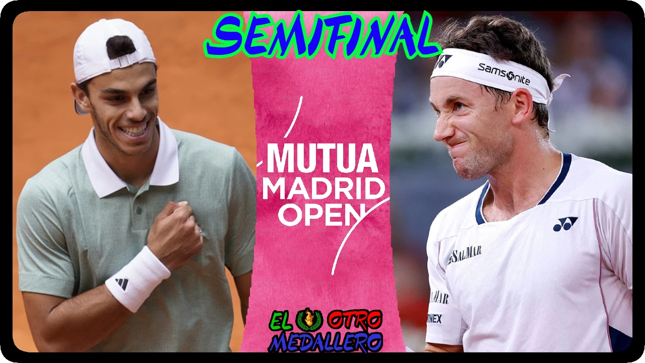Resumen de la Semifinal del master 1000 de Madrid, con Francisco Cerundolo y Casper Ruud buscando la Gran Final en el torneo.