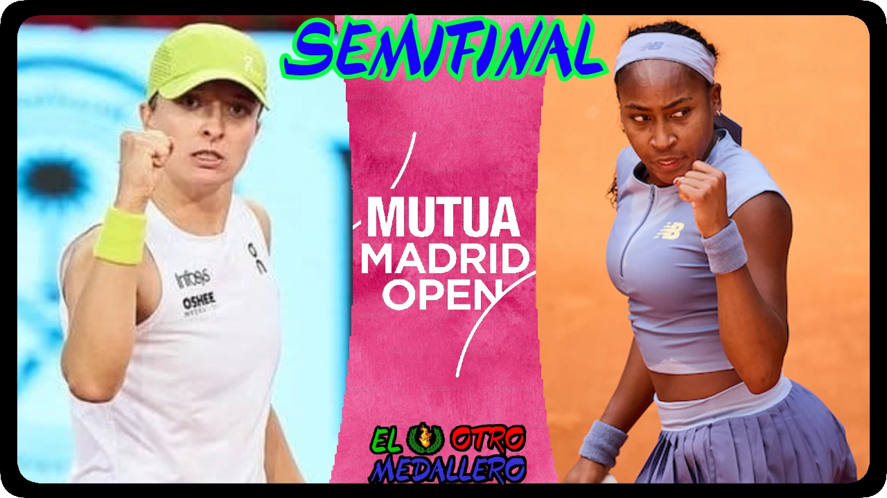 Resumen de la Semifinal del master 1000 de Madrid, con Coco Gauff e Iga Swiatek buscando una Final que mejore su temporada hasta el momento.