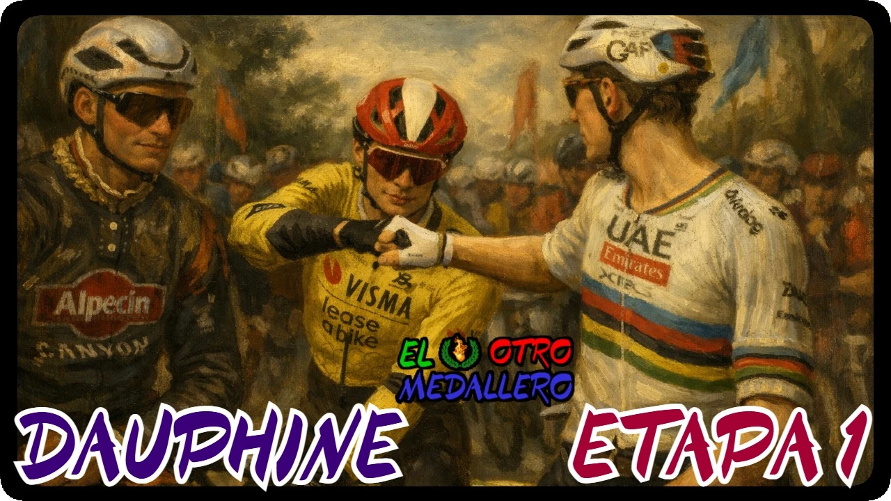Resumen de la primera etapa del Criterium de Dauphiné de 2025, con una jornada ya complicadísima para empezar a poner las piernas tiesas desde el inicio.
