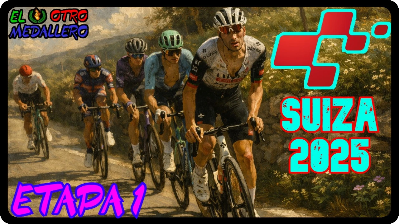 Resúmen de la primera etapa del Tour de Suiza 2025, con una etapa ya que va a ser una locura para empezar.