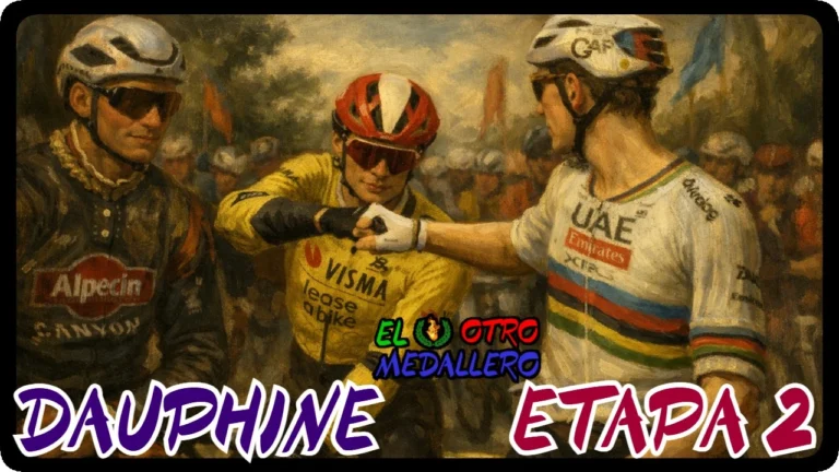 Resumen de la segunda etapa del Criterium de Dauphiné de 2025, con una nueva jornada complicadísima en esta carrera que no tiene freno alguno.