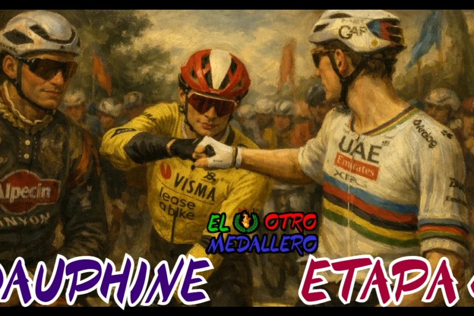 Resumen de la cuarta etapa del Criterium de Dauphiné de 2025, con una nueva contrarreloj de 17 kilómetros para empezar a hacer diferencias.