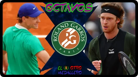 Jannik Sinner – Andrei Rublev / Octavos / Roland Garros 2025