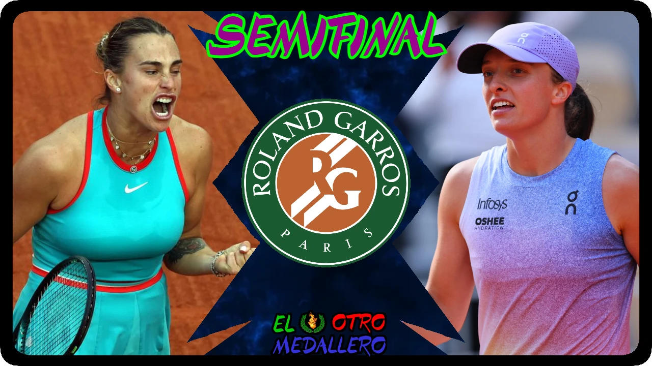 Resumen del partidazo de SEMIFINALES de este Roland Garros de 2025, con Aryna Sabalenka e Iga Swiatek luchando por un puesto en la final.