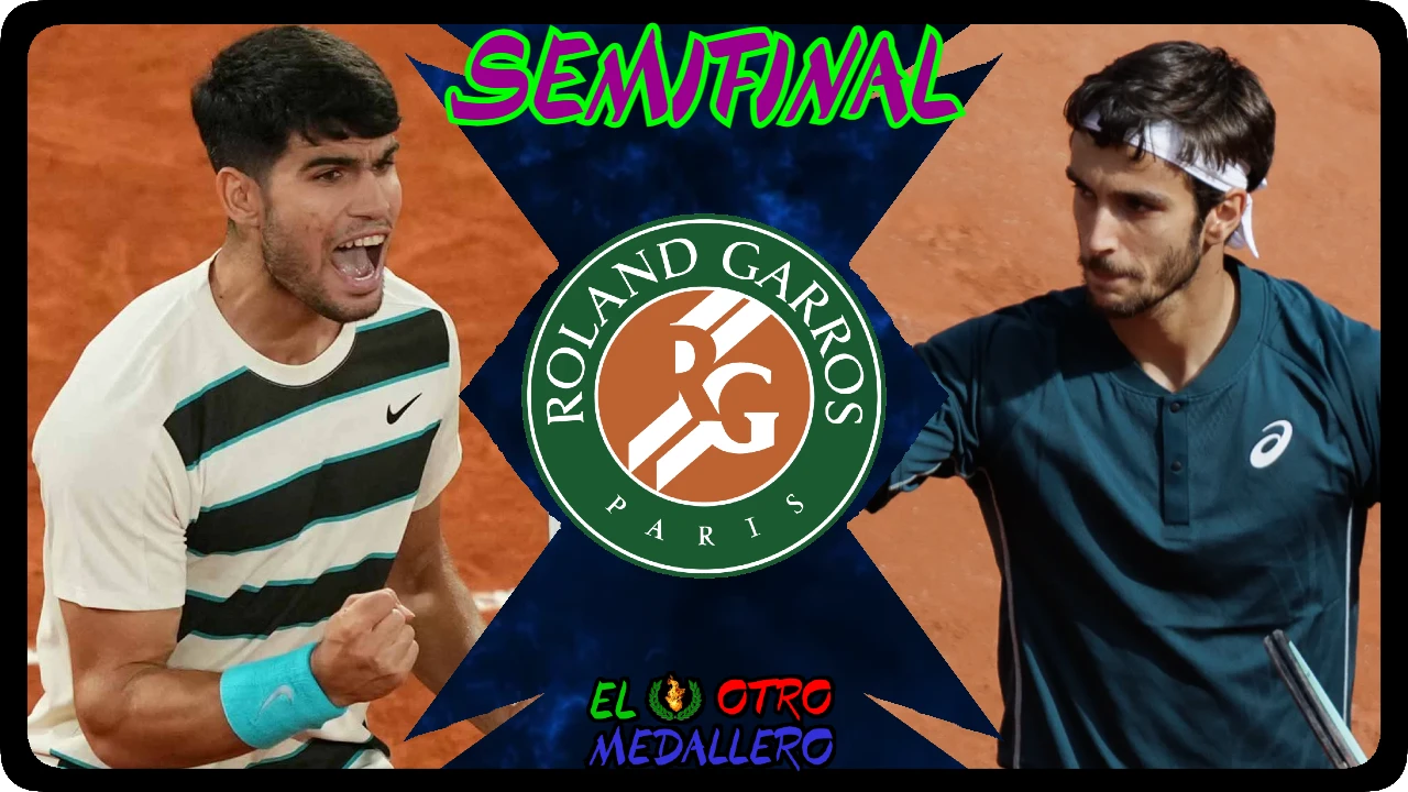 Resumen del partido de SEMIFINALES de Carlos Alcaraz en Roland Garros de 2025, contra Lorenzo Musetti, en un clásico de esta temporada.