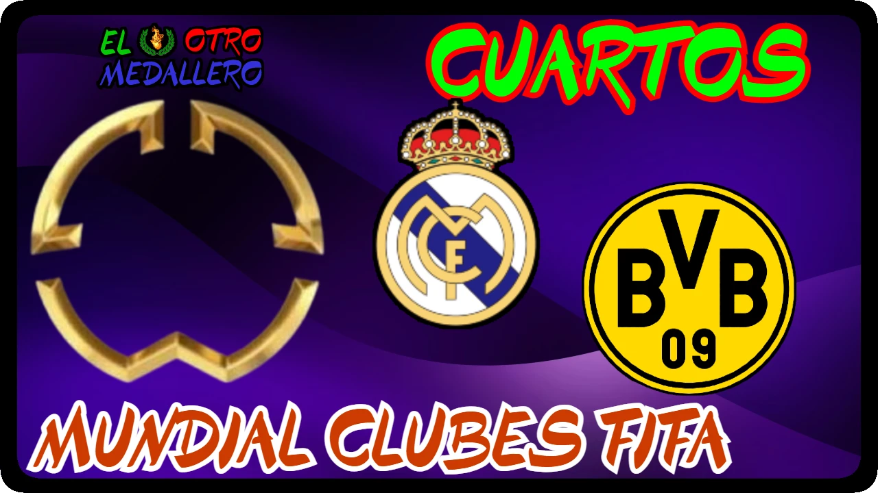 Resumen de los CUARTOS del mundial de clubes de 2025, con el Real Madrid y el Borussia Dormundt buscando meterse en la lucha por el título.