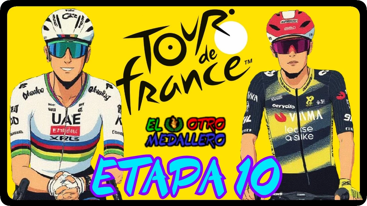 Resumen de la décima etapa del Tour de Francia de 2025, con la llegada de la gran montaña y el mazizo central para una batalla preciosa.