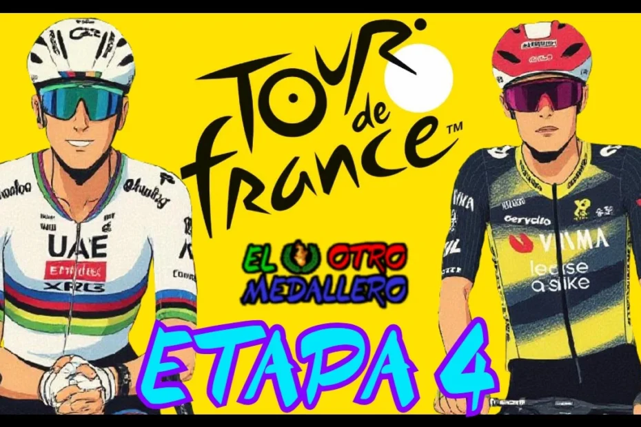 Resumen de la cuarta etapa del Tour de Francia de 2025, con una jornada al más estilo de las clásicas de la árdenas para tener una buena batalla.