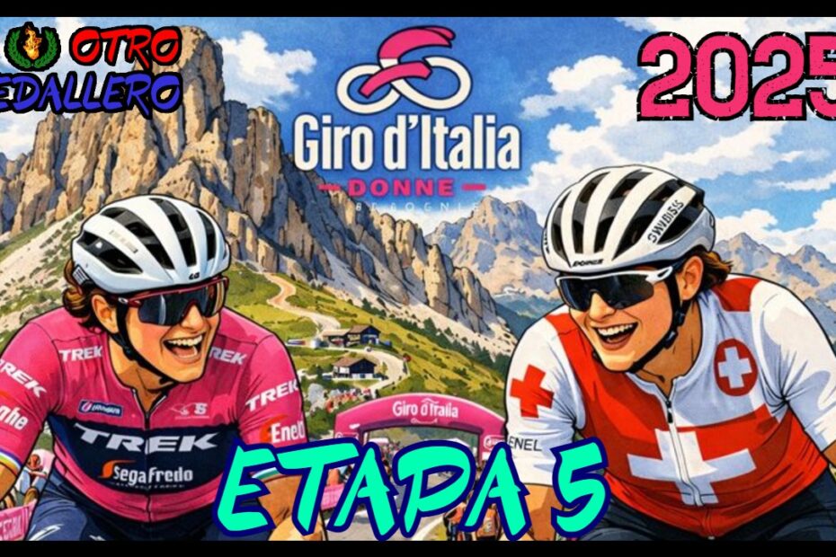 Resumen de la quinta etapa del Giro Femenino 2025, con una jornada prácticamente llana en la que no debería de haber ningún problema para tener una volata.