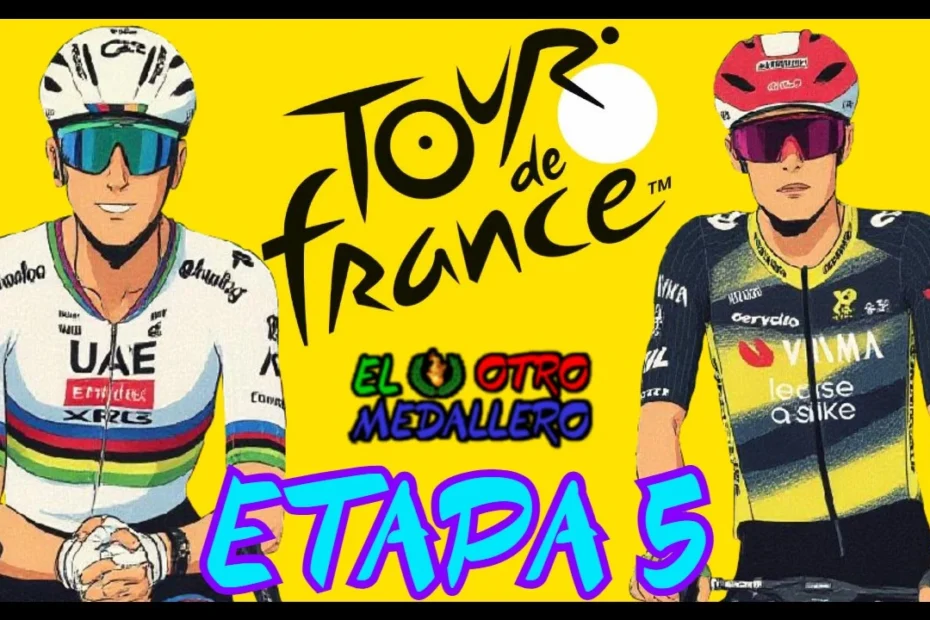Resumen de la quinta etapa del Tour de Francia de 2025, con una contrarreloj de 33 km donde se van a empezar a marcar las diferencias.
