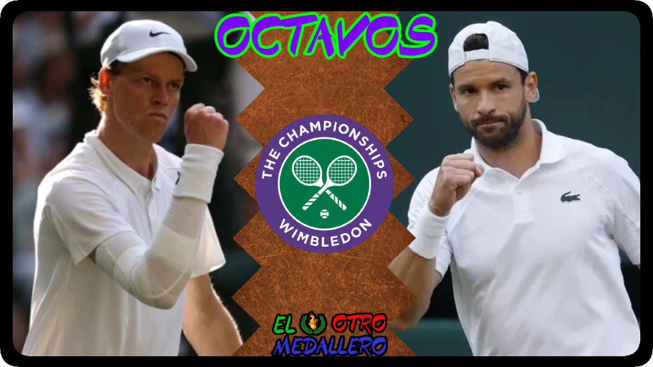 Resumen de los OCTAVOS de Wimbledon 2025, con Jannik Sinner enfrentándose a su primer cabeza de serie, contra el aguerrido Grigor Dimitrov.
