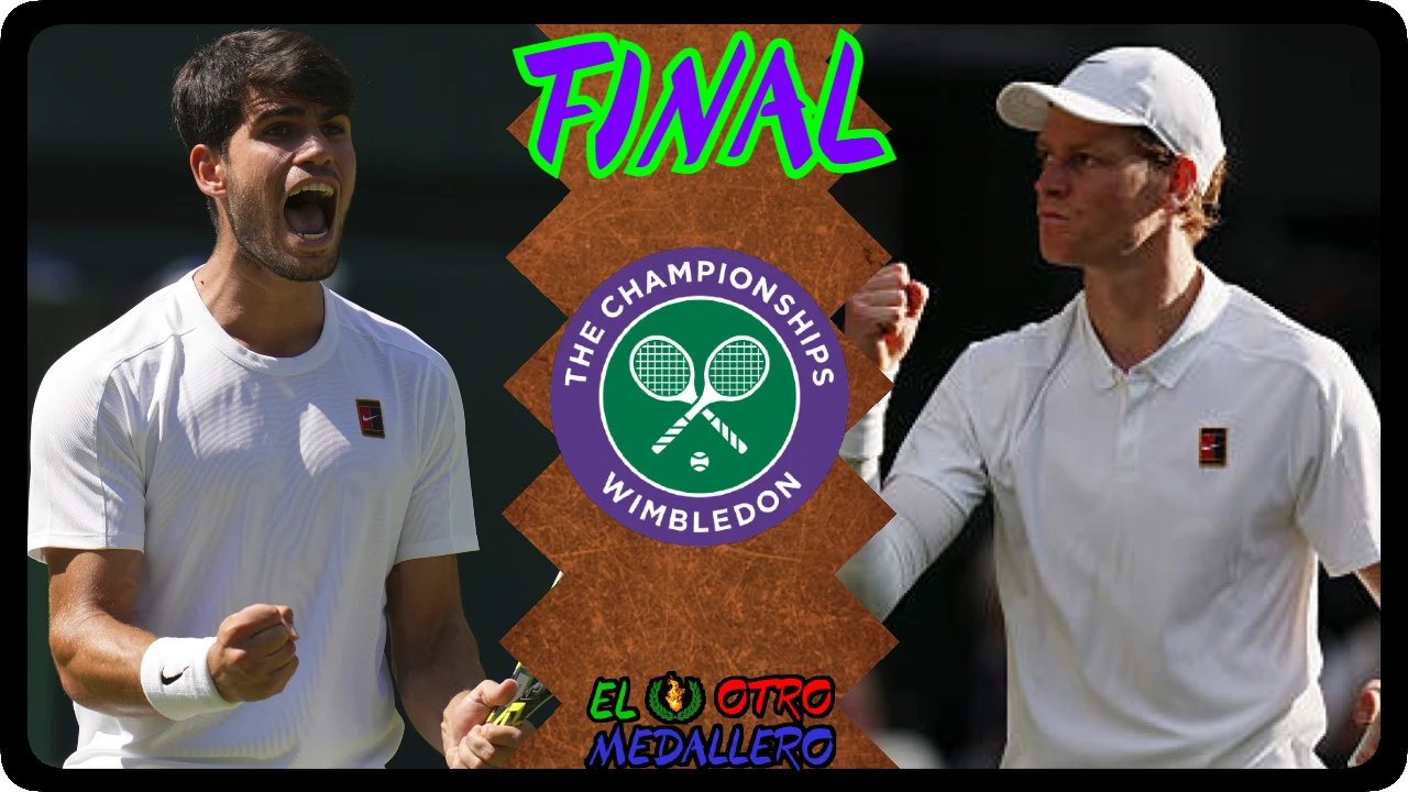 Resumen de la GRAN FINAL de Wimbledon 2025, con Carlos Alcaraz y Jannik Sinner reeditando la de hace un mes en Roland Garros.