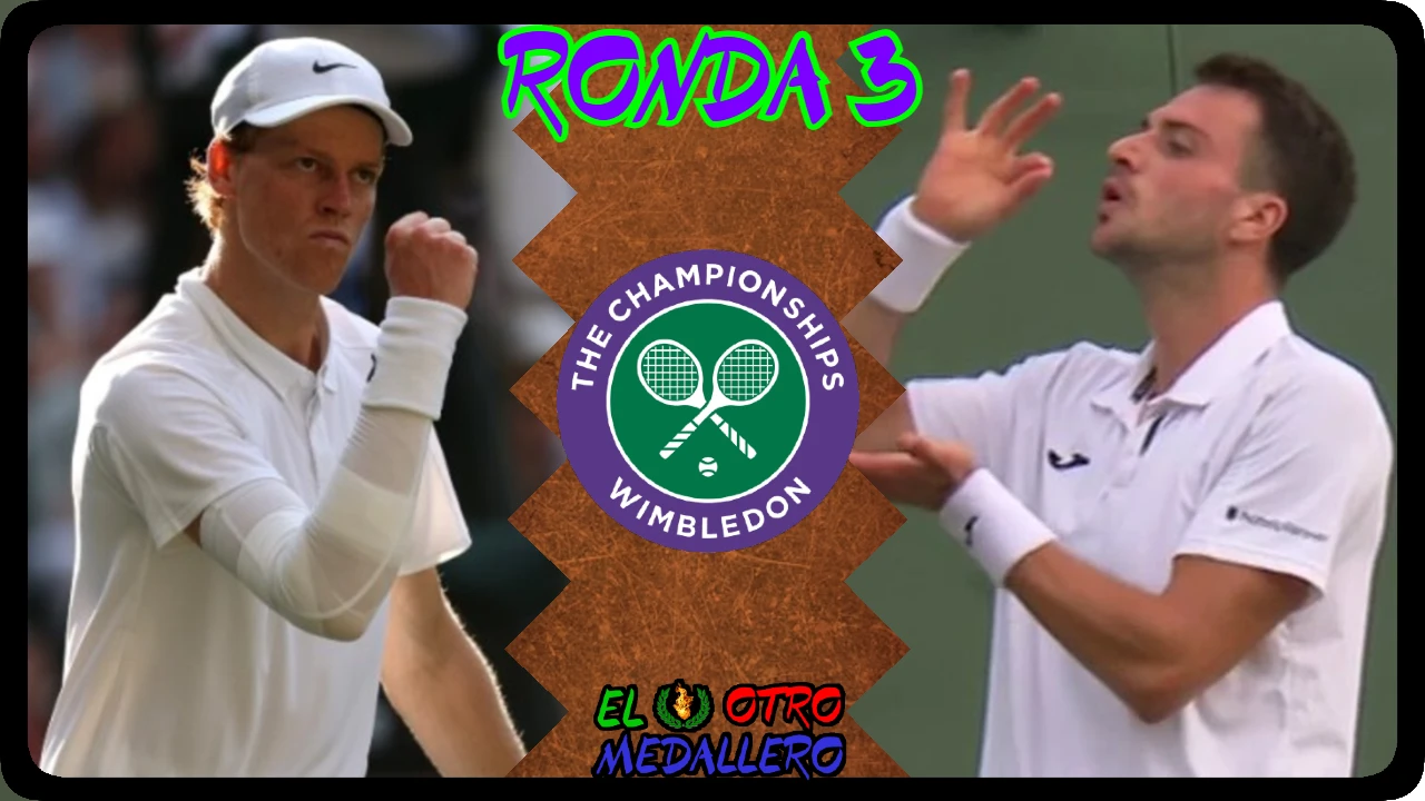 Resumen del tercer partido de Jannik Sinner en Wimbledon 2025, contra Pedro Martínez, el jugador español que está en un gran momento de forma.