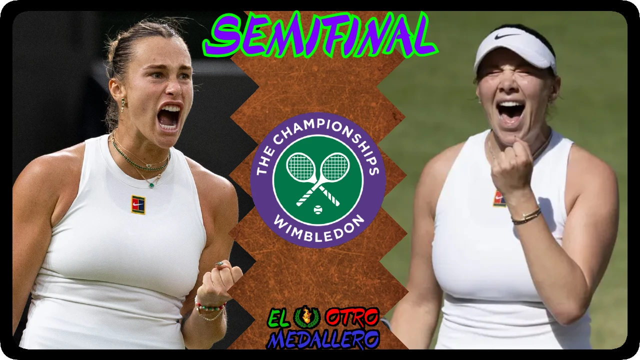 Resumen de la SEMIFINAL de Wimbledon 2025, con Aryna Sabalenka y Amanda Anisimova buscando meterse en la gran final del torneo.
