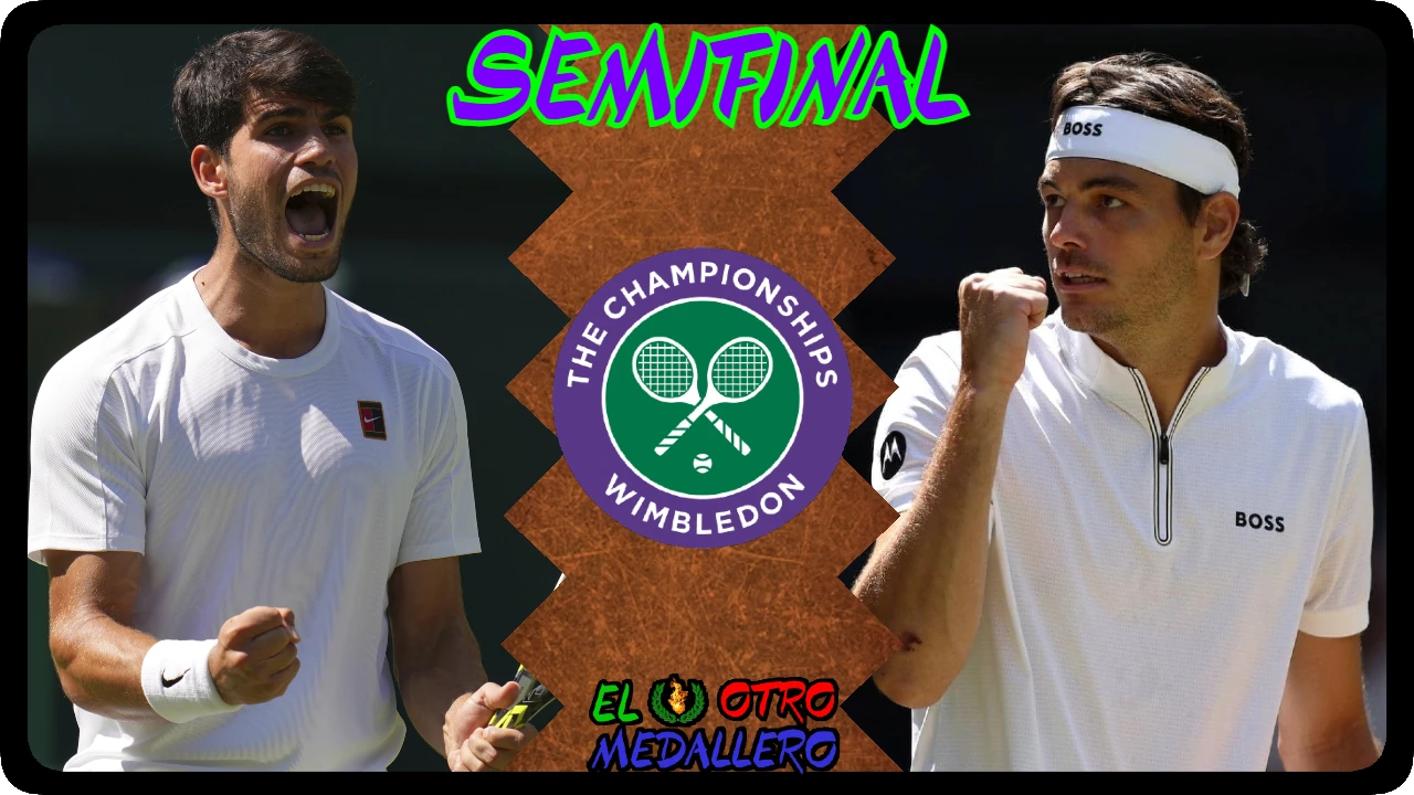 Resumen de la primera SEMIFINAL de Wimbledon 2025, con Carlos Alcaraz y Taylor Fritz buscando meterse en la gran final del campeonato.