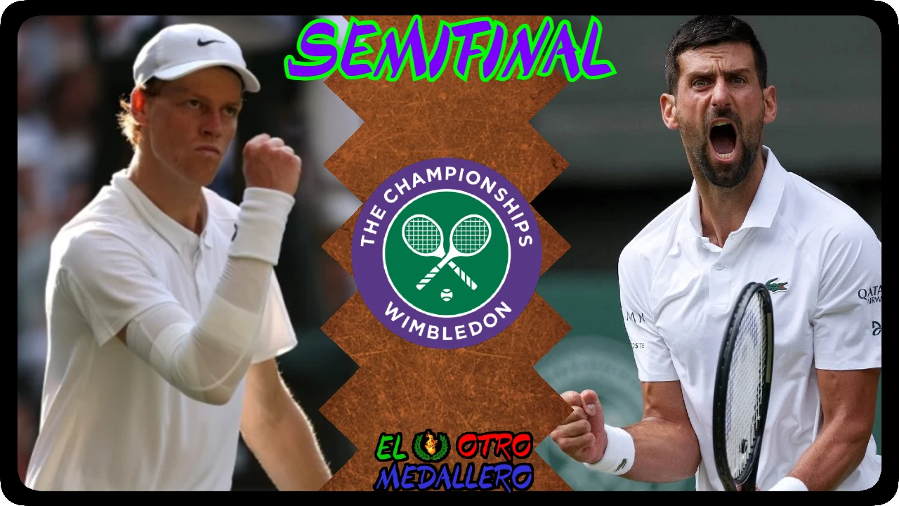 Resumen de la segunda SEMIFINAL de Wimbledon 2025, con Jannik Sinner y Novak Djokovic buscando meterse en la gran final del campeonato.