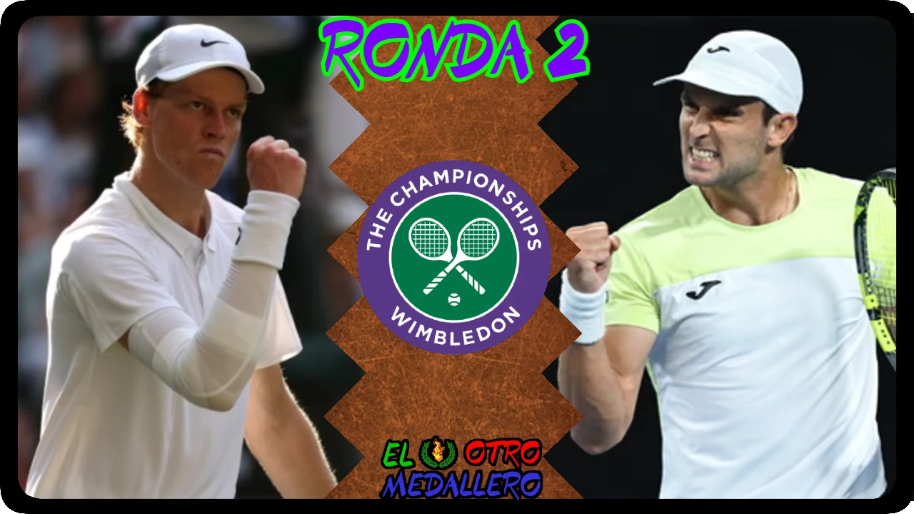 Resumen del segundo partido de Jannik Sinner en Wimbledon 2025, contra Aleksandar Vukic, para seguir avanzando en el torneo.