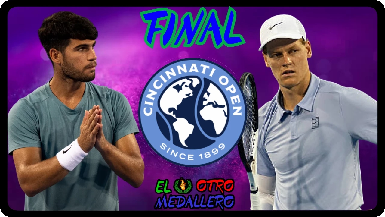 Resumen de la gran FINAL del Master 1000 de Cincinnati 2025, con Carlos Alcaraz y con Jannik Sinner buscando el título en esta gran rivalidad.