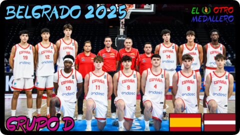 España – Letonia / Grupo D / Eurobasket sub 18 Belgrado 2025
