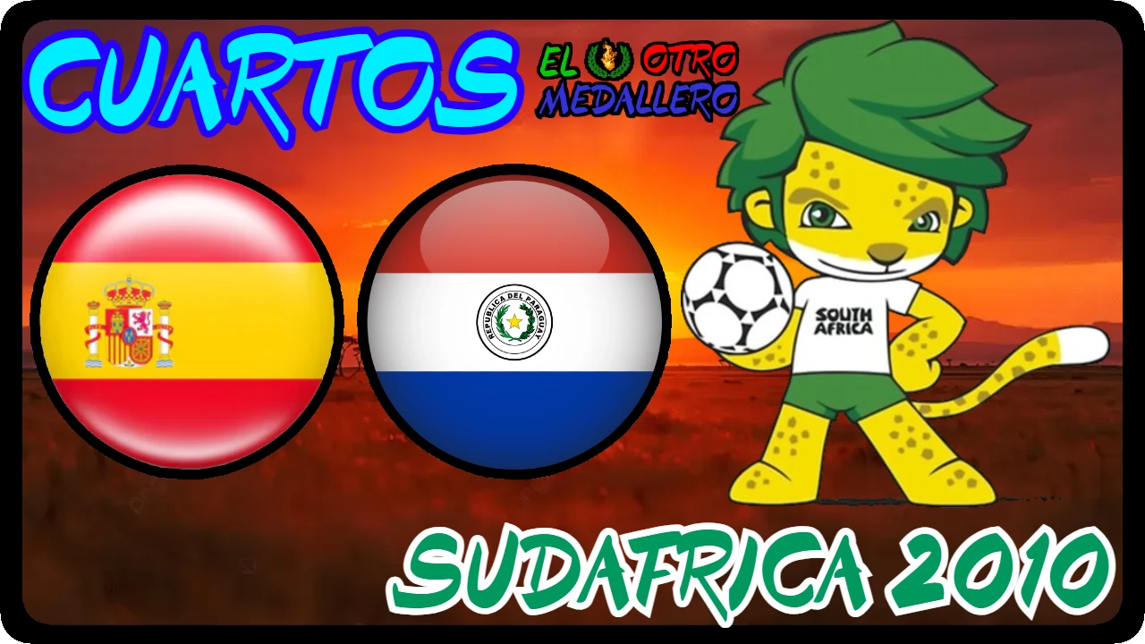 Resumen de los CUARTOS del Mundial de Sudáfrica 2010, con España buscando sus primeras semifinales de su historia contra Paraguay.