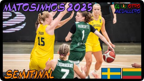Suecia – Lituania / Semifinal / Eurobasket sub 20 Matosinhos 2025