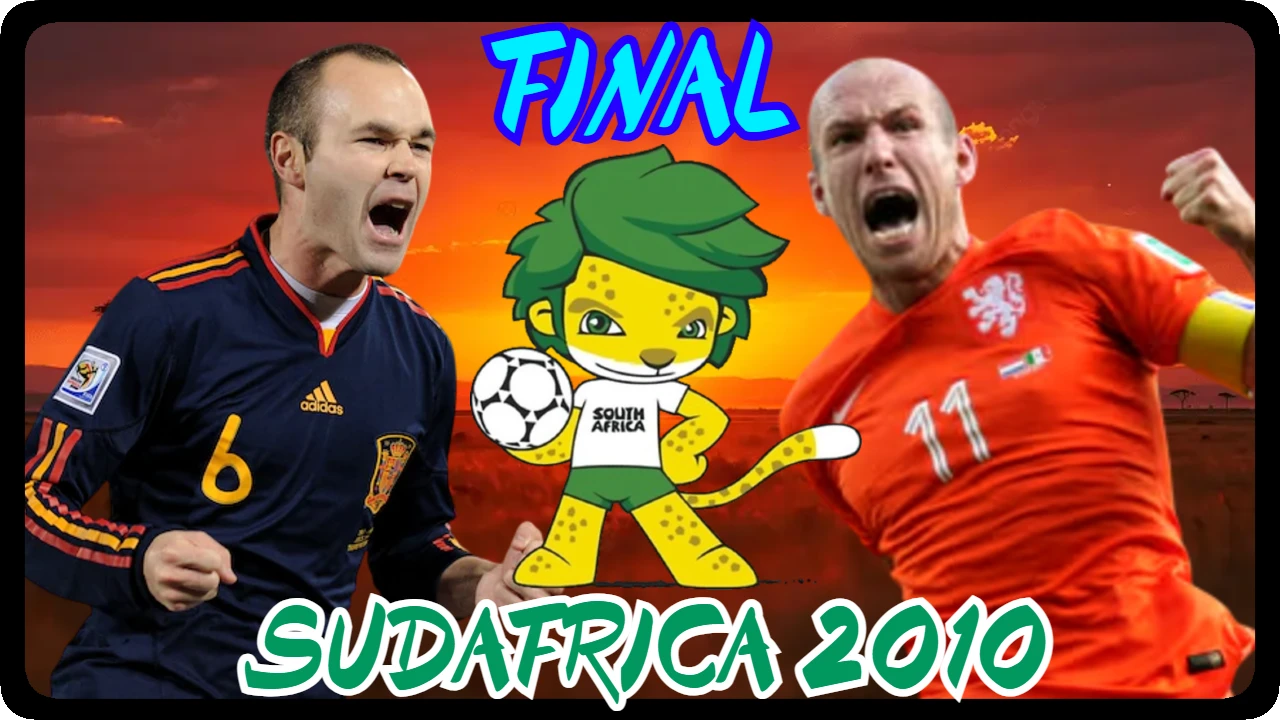 Resumen de la GRAN FINAL del Mundial de Sudáfrica 2010, con España y Países Bajos buscando el primer título de su historia.
