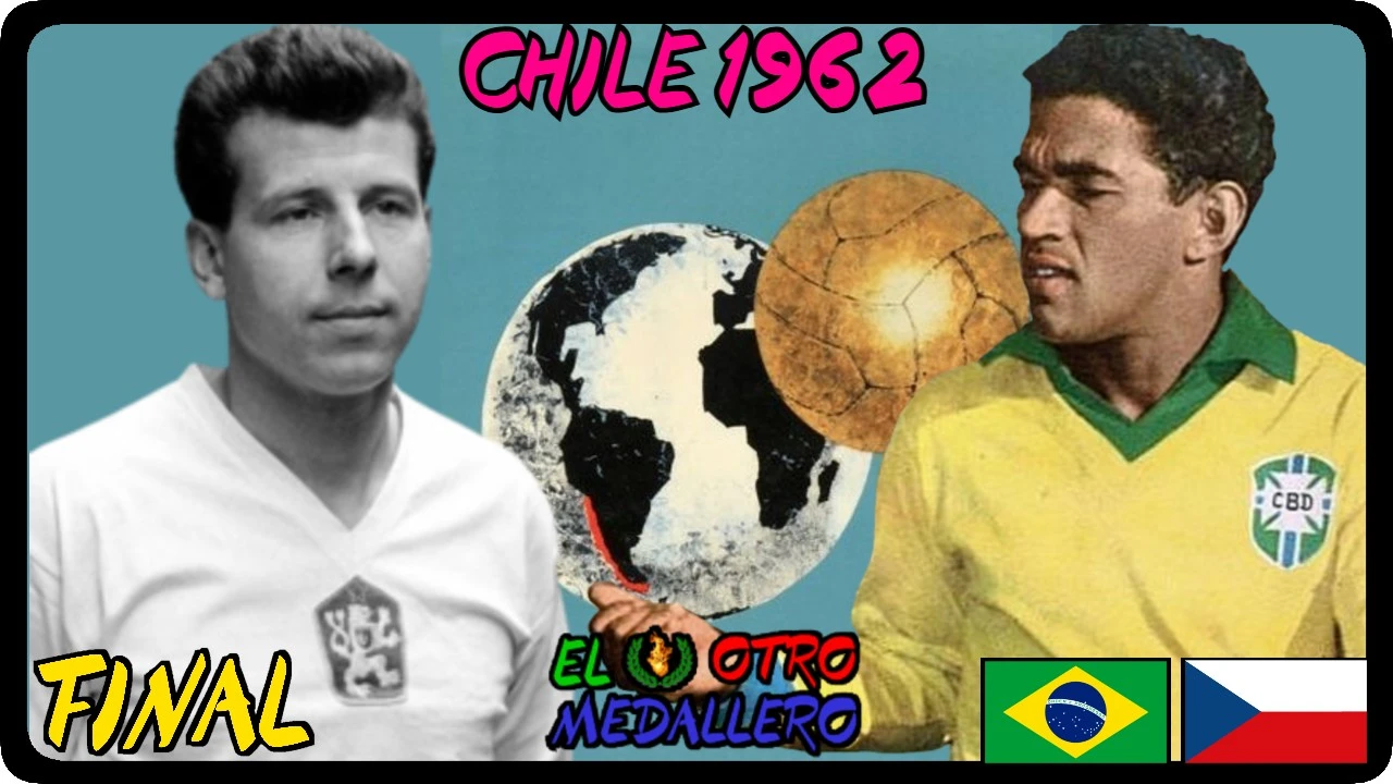 Resumen de la GRAN FINAL del Mundial de Chile 1962, con Brasil buscando el segundo título consecutivo contra Checoslovaquia.