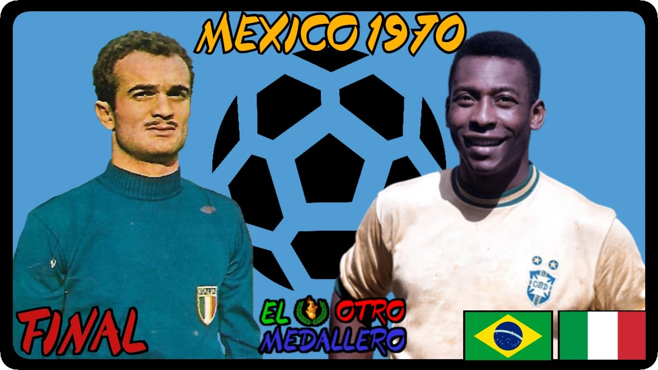 Resumen de la GRAN FINAL del Mundial de México 1970, con Brasil e Italia buscando el tercer título de su historia y quedarse el trofeo en propiedad.