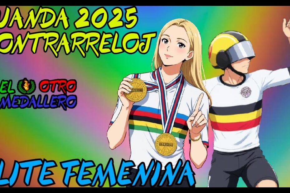 Resumen de la contrarreloj élite femenina del mundial de Ruanda 2025, con las mejores de la modalidad buscando el maijot arcoiris.