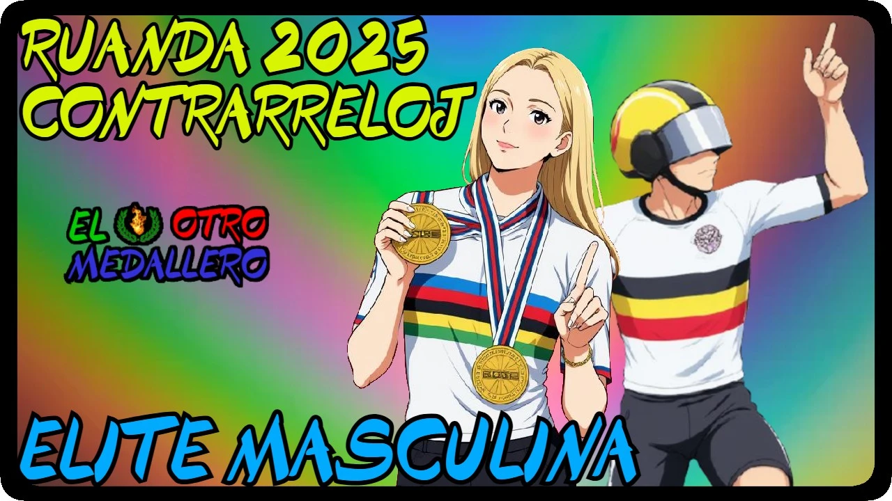 Resumen de la contrarreloj élite masculina disputada en el mundial de Ruanda 2025, con el duelo tremendo entre Tadej Pogacar y Remco Evenepoel.
