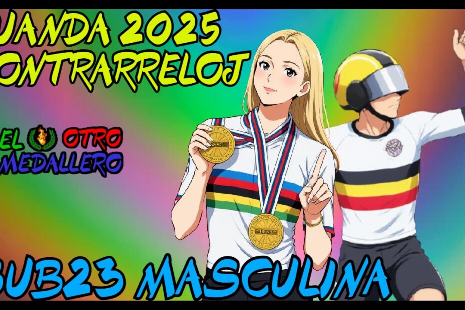 Resumen de la contrarreloj sub 23 masculina del mundial de Ruanda 2025, con las mejores de la modalidad buscando el maijot arcoiris.