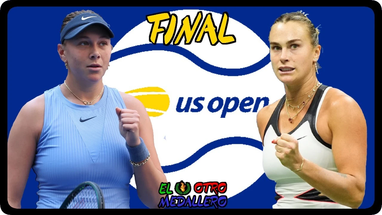 Resumen de la GRAN FINAL del US Open 2025, con Aryna Sabalenka y Amanda Anisimova buscando la gloria en el grand slam.