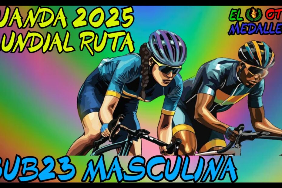 Resumen de la Ruta sub 23 masculina del mundial de Ruanda 2025, con las mejores de la modalidad buscando el maijot arcoiris.