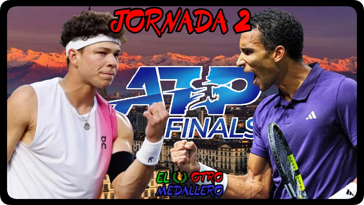 Resumen del segundo partido de las ATP Finals de Turín 2025, con Ben Shelton y Auger-Aliassime buscando su primera victoria.
