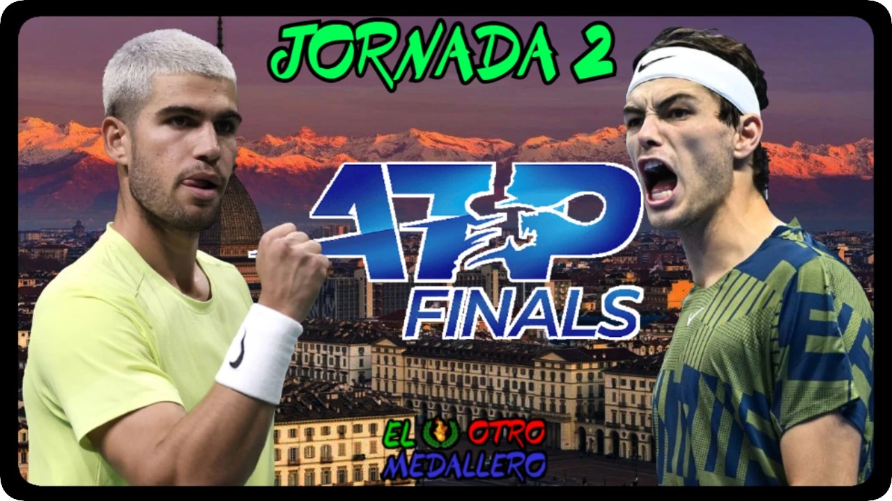 Resumen del segundo partido de las ATP Finals de Turín 2025, con Carlos Alcaraz y Taylor Fritz buscando la segunda victoria y la clasificación.
