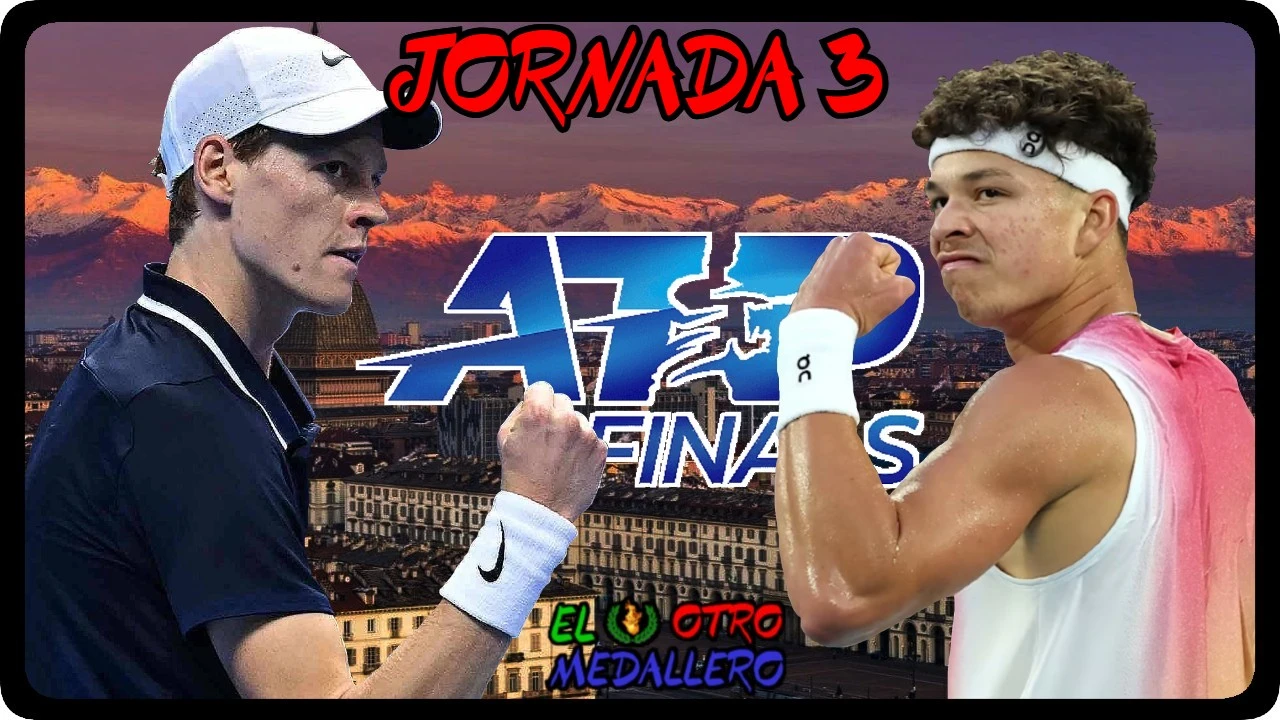 Resumen del tercer partido de las ATP Finals de Turín 2025, con Jannik SInner y Ben Shelton que en realidad no se juegan ya nada.