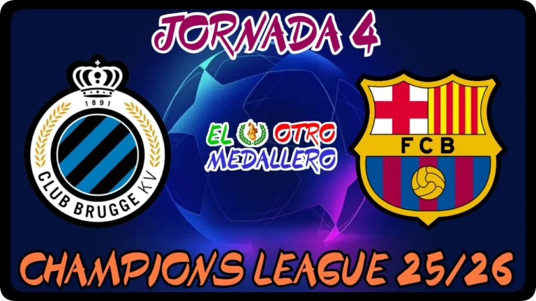 Resumen del cuarto partido de la Champions League 25/26, con el FC Barcelona buscando meterse en el TOP 8 contra el Brujas.