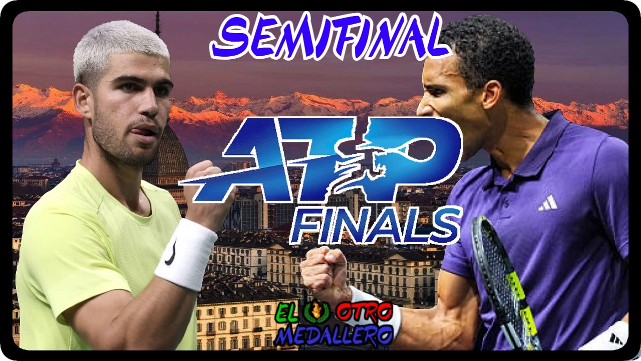Resumen de la SEMIFINAL de las ATP Finals de Turín 2025, con Carlos Alcaraz y Félix Auger-Aliassime buscando un puesto en la gran final del domingo.
