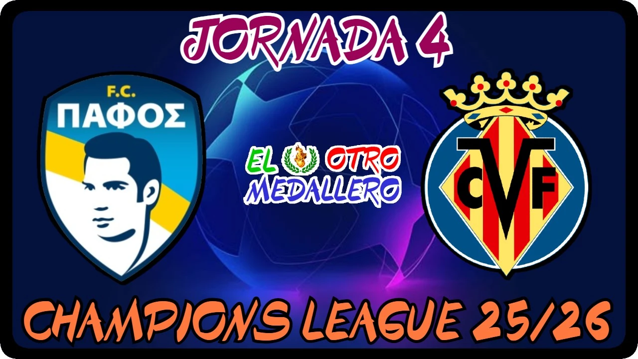 Resumen del cuarto partido de la Champions League 25/26, con el Villarreal buscando su primer triunfo contra el Pafos.