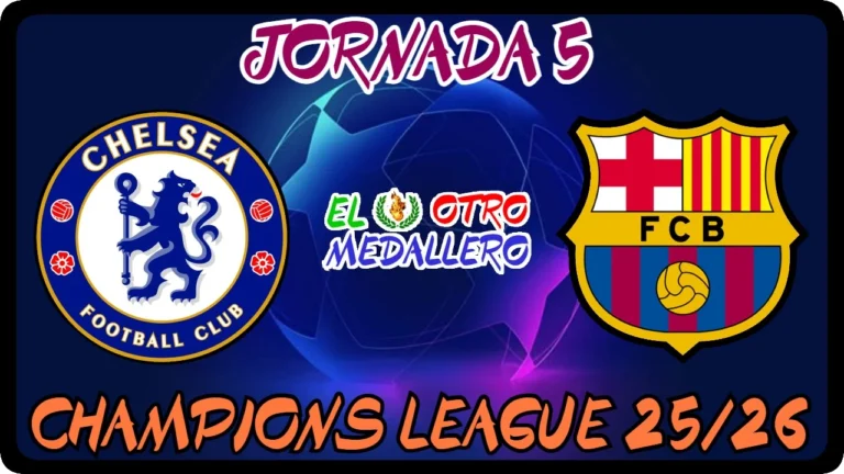 Resumen del quinto partido de la Champions League 25/26, con el FC Barcelona y el Chelsea en plena lucha por la posición.