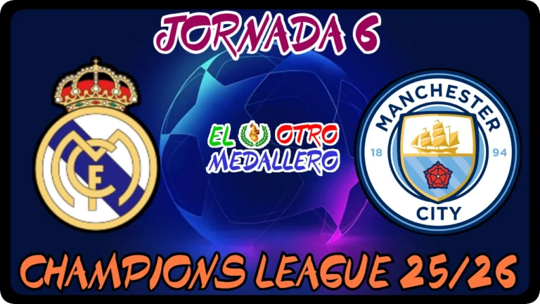 Resumen del sexto partido de la Champions League 25/26, con el Real Madrid buscando mantener su posición contra el Manchester City.